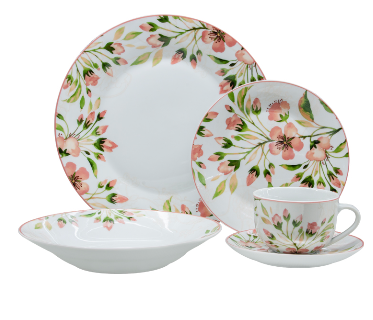 Vajilla Floralia de 8px