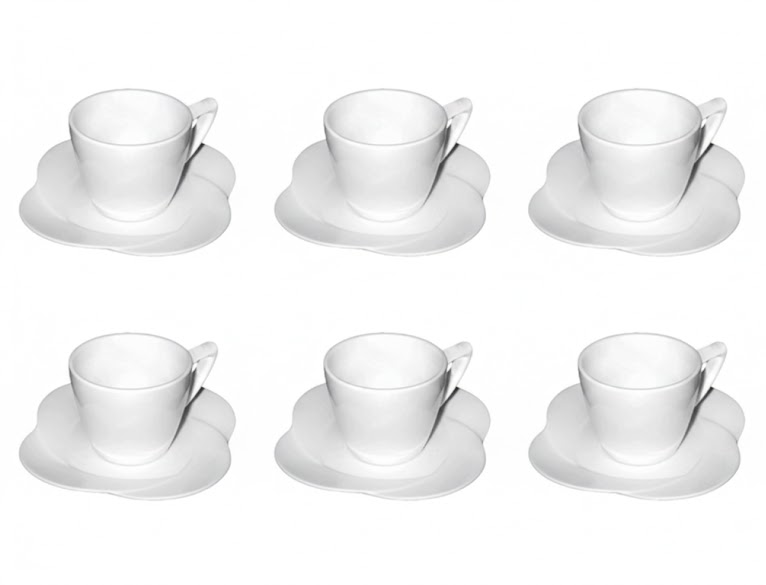 Set 6 tazas cafe Petal